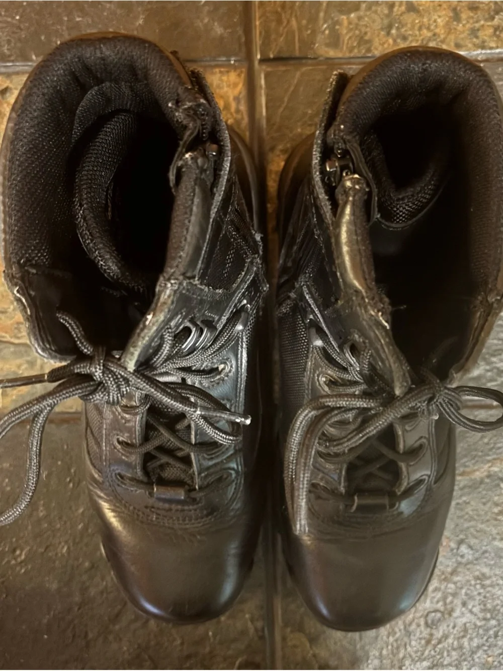 Bates Black Tactical Sport 8” Side Zip Boots Size 7 Men Size 9 Women